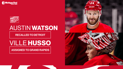 Red Wings recall Austin Watson from grand rapids