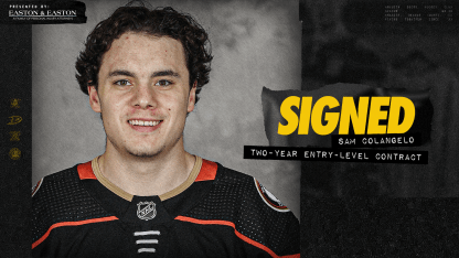 Ducks Sign Colangelo to Two-Year Entry-Level Contract
