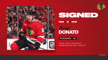 RELEASE: Blackhawks Sign Donato to Four-Year Contract Extension
