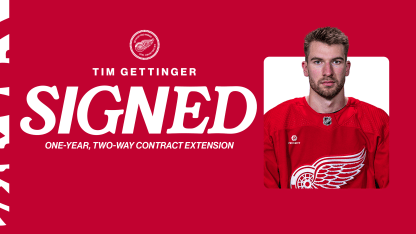 Red Wings sign Tim Gettinger to one-year contract extension
