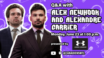 Online Q&A with Newhook and Carrier on Monday afternoon