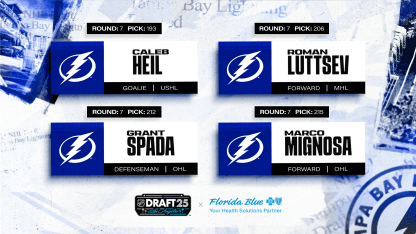 Tampa Bay Lightning make four selections in Round 7 at 2025 NHL Draft