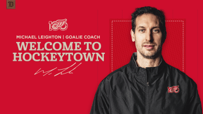 Red Wings hire Michael Leighton as goaltending coach