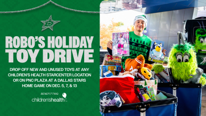 Jason Robertson to hold Robo's Holiday Toy Drive in support of Children's Health℠ 120125