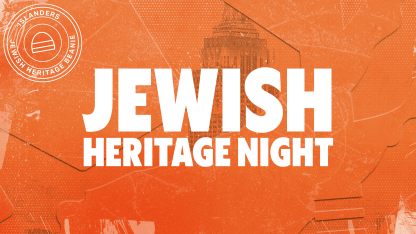 <center><h3 class="promoTitle">Jewish Heritage Night</h3><p class="promoGameDetails">vs. BUF | Monday, Dec. 23 | 7:30 PM</p></center>