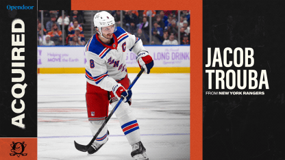 Ducks Acquire Defenseman Jacob Trouba from New York Rangers