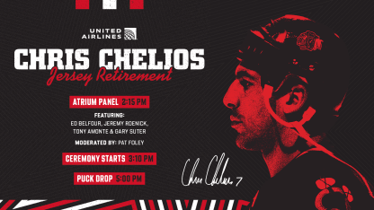 RELEASE: Additional Details Released for Chelios Retirement Night