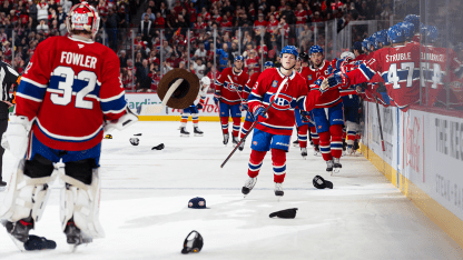 Caufield's third NHL hat trick