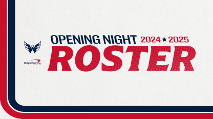 Capitals Announce 2024-25 Opening Night Roster