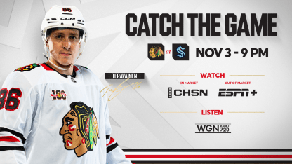 PREVIEW: Blackhawks Travel West to Take On Kraken