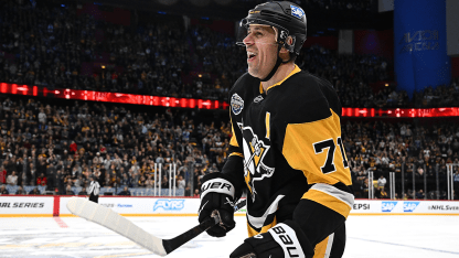 Malkin scores from behind the net