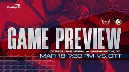 Caps Continue Homestand vs. Sens