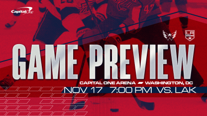 Caps Continue Homestand vs. Kings