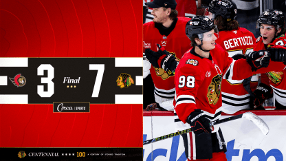 RECAP: Bedard Leads the Way With First Hat Trick in Blackhawks Win Over Ottawa