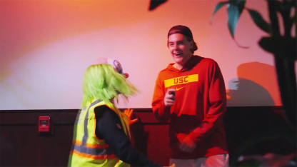 Ducks Players Get Quite a Fright