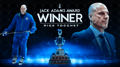 RICK TOCCHET NAMED 2023.24 JACK ADAMS AWARD WINNER