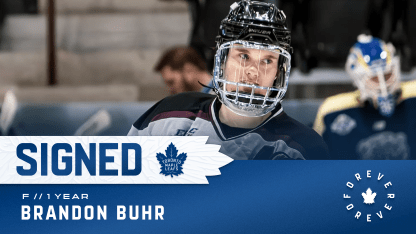 Maple Leafs Sign Forward Brandon Buhr To A One-year Contract