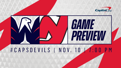 Caps Have Friday Night Date with Devils