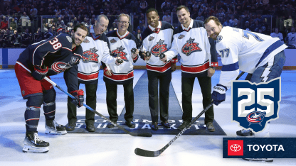 blue jackets 25th anniversary inaugural team unbreakable bond