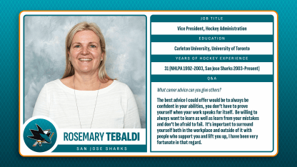 Women in Hockey: Sharks Vice President Rosemary Tebaldi