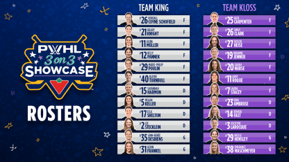 NHL PWHL announce rosters for 3-on-3 Showcase during All-Star Thursday