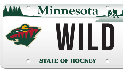 Minnesota Wild License Plates 011724