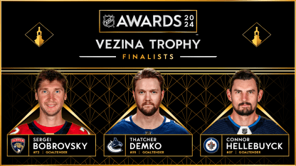 Anunciados los finalistas para el Vezina Trophy de 2024