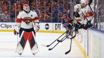 Florida Panthers Sergei Bobrovsky pulled in Game 4 against Oilers