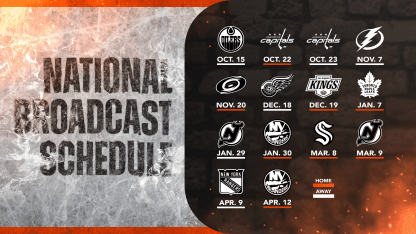 Flyers Release 2024-25 National Broadcast Schedule