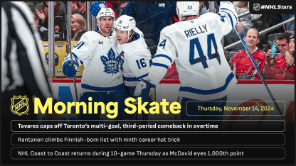 NHL Morning Skate for November 14, 2024