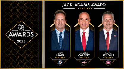 Arniel, Carbery, St. Louis named Jack Adams Award finalists | Pro Hockey News