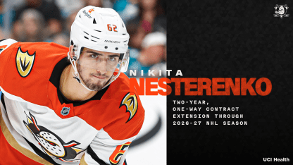 Ducks Sign Nesterenko to Two-Year Contract Extension