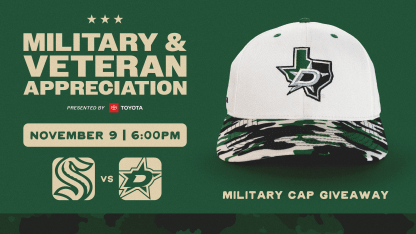 Dallas Stars to host Military and Veterans Appreciation Night on Nov. 9 against Seattle Kraken 110725