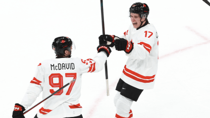 Connor McDavid, Macklin Celebrini star for Canada in Olympic debuts