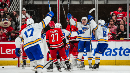 St. Louis Blues Carolina Hurricanes game recap March 12, 2026
