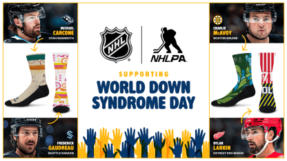 NHL, For Bare Feet unveil player-designed sock collection to support Down Syndrome