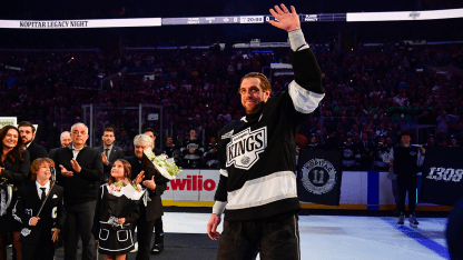 Los Angeles Kings honor Anze Kopitar team points record ceremony