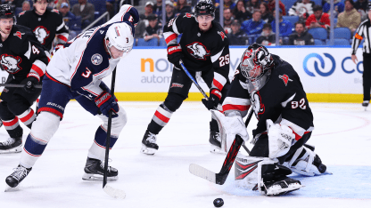 Columbus Blue Jackets Buffalo Sabres game recap April 9 2026