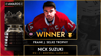 Cole Caufield, Nick Suzuki win Selke, Lady Byng trophies