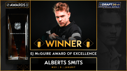 Alberts Smits receives 2026 E.J. McGuire Award of Excellence