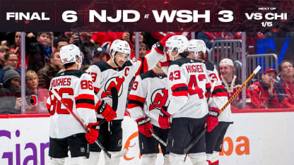 Three Multi Goal Nights Send Devils to Victory in Washington GAME STORY New Jersey Devils