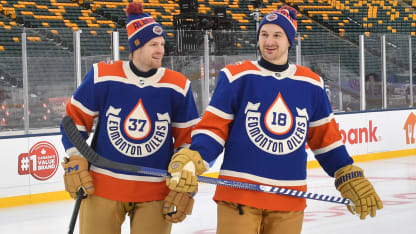 ANY NAME AND NUMBER EDMONTON OILERS 2023 HERITAGE CLASSIC