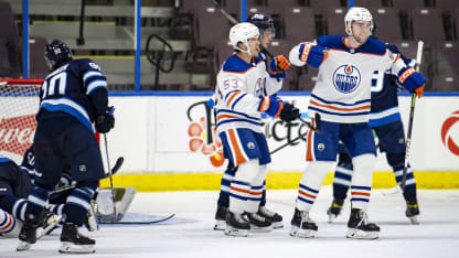 Young Stars Beau Akey scores first goal with Edmonton Oilers in 3-1 win  over Winnipeg Jets
