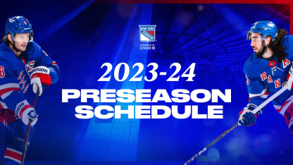 Motivated NY Rangers announce 2023 Pre-Season Schedule: Boston