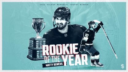 Matty Beniers of Seattle Kraken wins NHL rookie of the year award