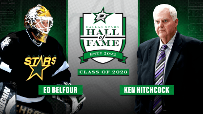 Stars announce Belfour and Hitchcock as 2023 inductees to Hall of