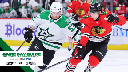 Game Day Guide Stars at Blackhawks Dallas Stars