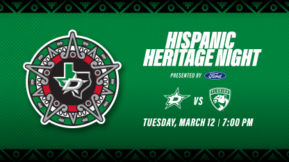 Stars to host Hispanic Heritage Night on Tuesday, March 12