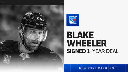 Rangers sign Blake Wheeler to one-year deal 
