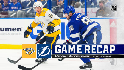 Nashville Predators vs Tampa Bay Lightning game photos in 2023-24 opener